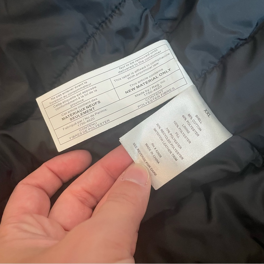 Rugged Elements Gray Quilted Lined Shacket Shirt … - image 7